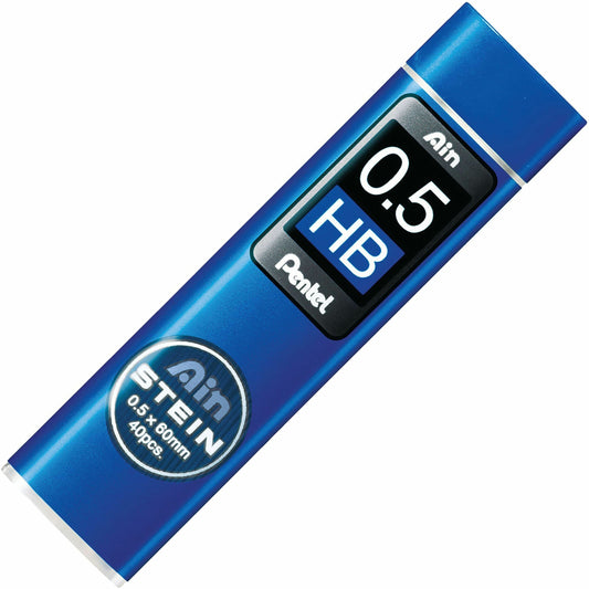 Ain Stein Lead Refill (0.5mm), HB, 40 Leads per Tube