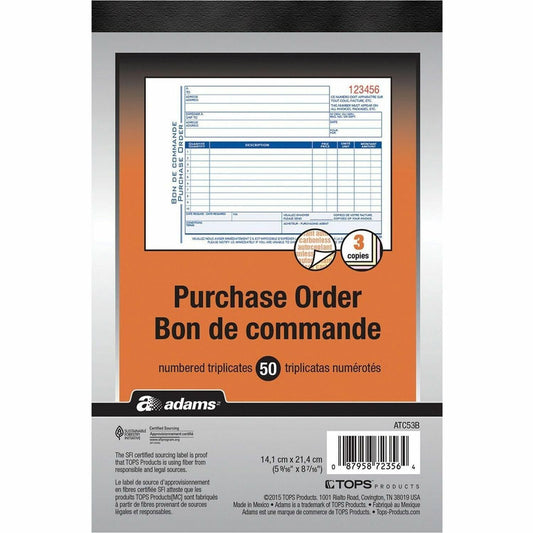Adams Purchase Order Form