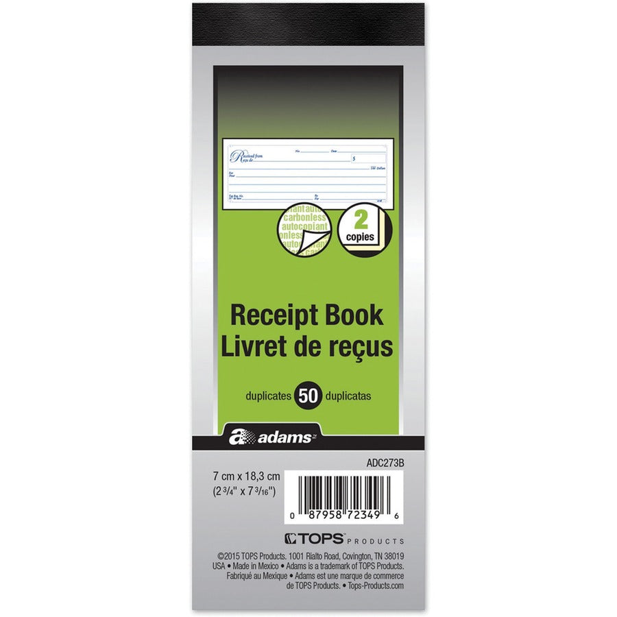 Adams Receipt Book - ADC273B