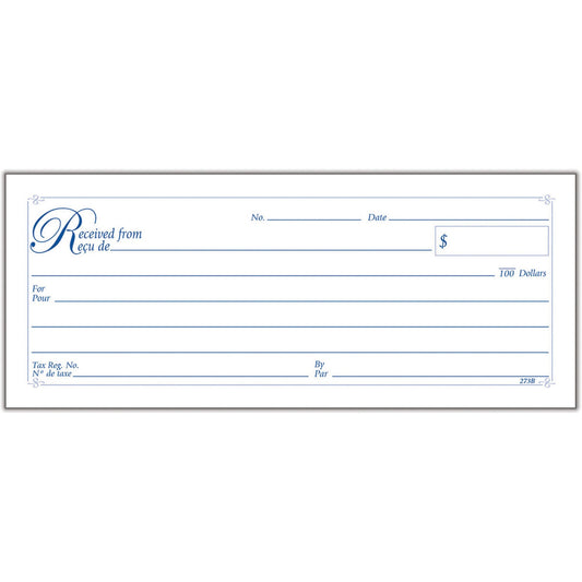 Adams ADC273B Receipt Book