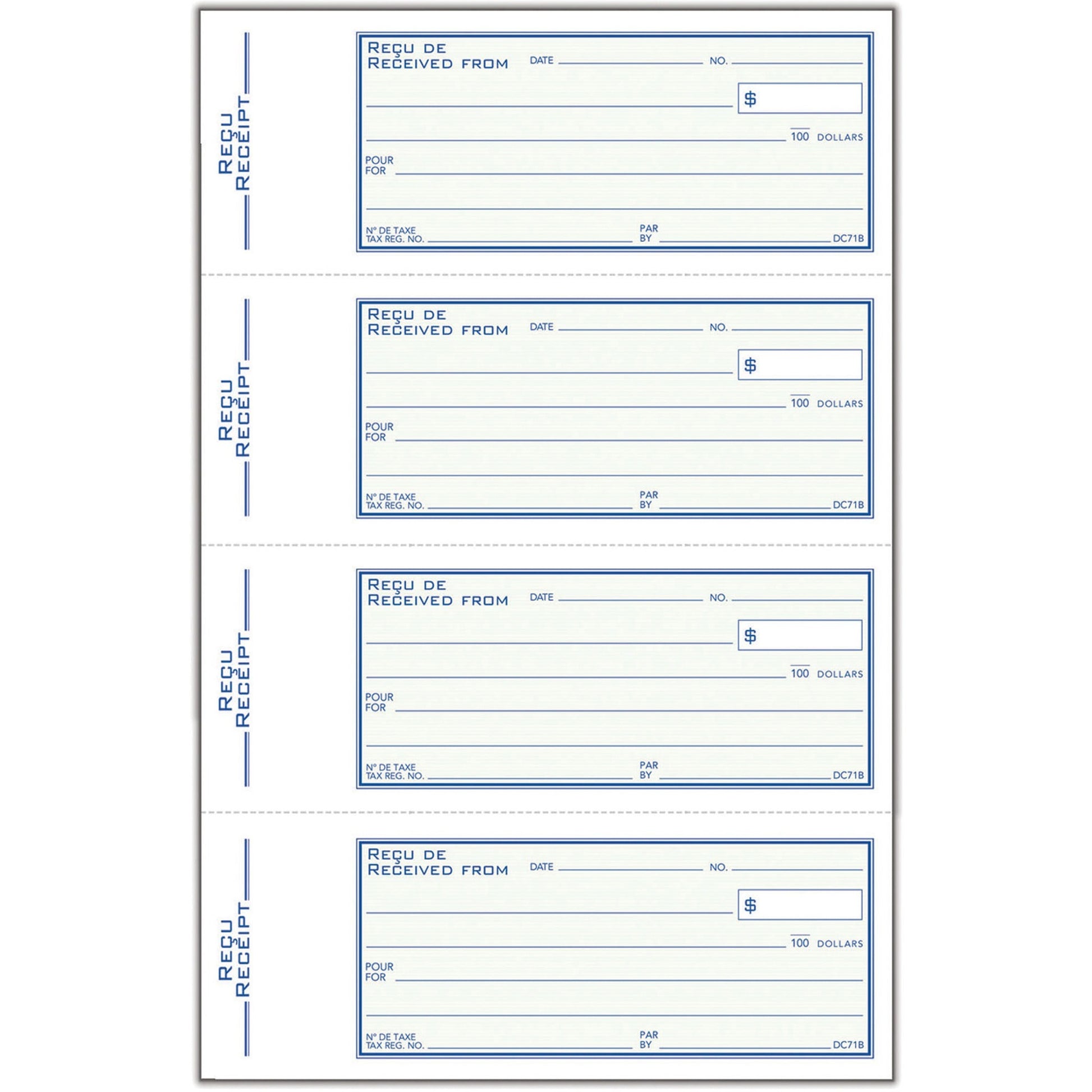 Adams ADC71B Receipt Book
