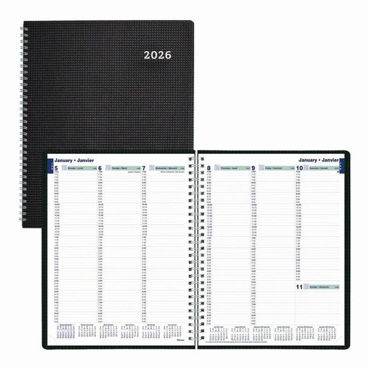 AGENDA 1W/2P D-FLEX BIL.11X9BK