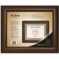 St. James&reg; Certificate/Diploma/Document Frame, 8.5x11" , Milano Cherry, 83912 - 83912