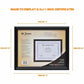 St. James&reg; Certificate/Diploma/Document Frame, 8.5x11" , Milano Glossy Black, 83904 - 83904