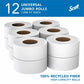 Scott 100% Recycled Fiber High-Capacity Jumbo Roll Toilet Paper - 67805