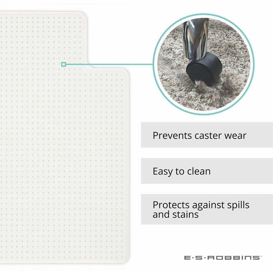 ES ROBBINS High-Pile Carpet Chair Mat - 124154