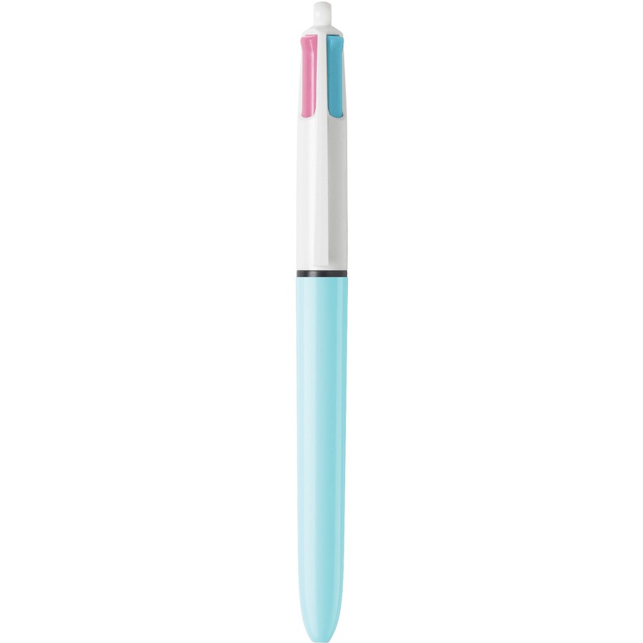 BIC 4-Color Fashion Retractable Ball Pen, Assorted, 2 Pack - AMP21-AST