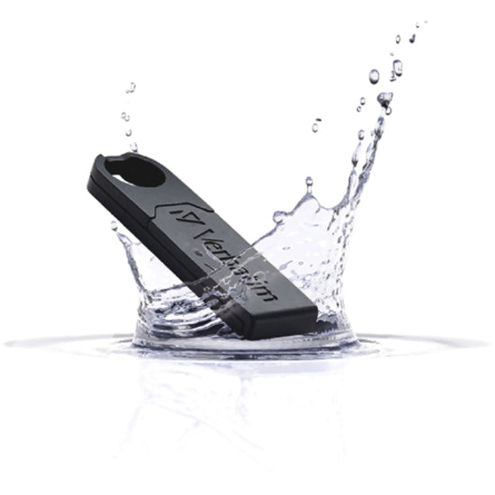 Verbatim 32GB Micro Plus USB Flash Drive - Black - 97763