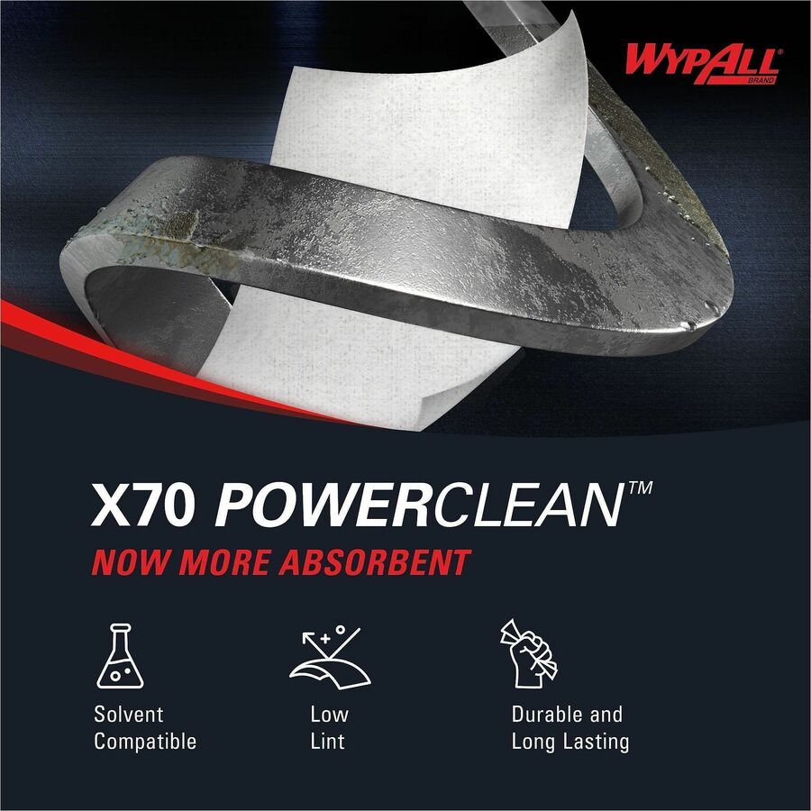 Wypall PowerClean X70 Medium Duty Cloths - Pop-Up Box - 41455