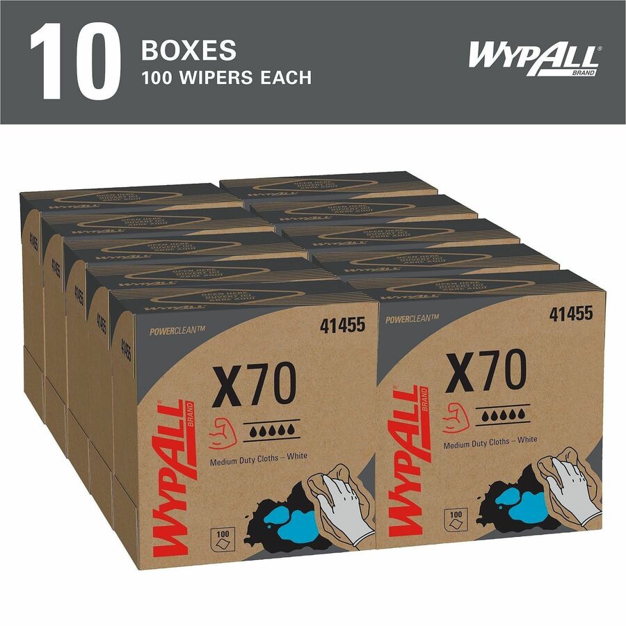 Wypall PowerClean X70 Medium Duty Cloths - Pop-Up Box - 41455