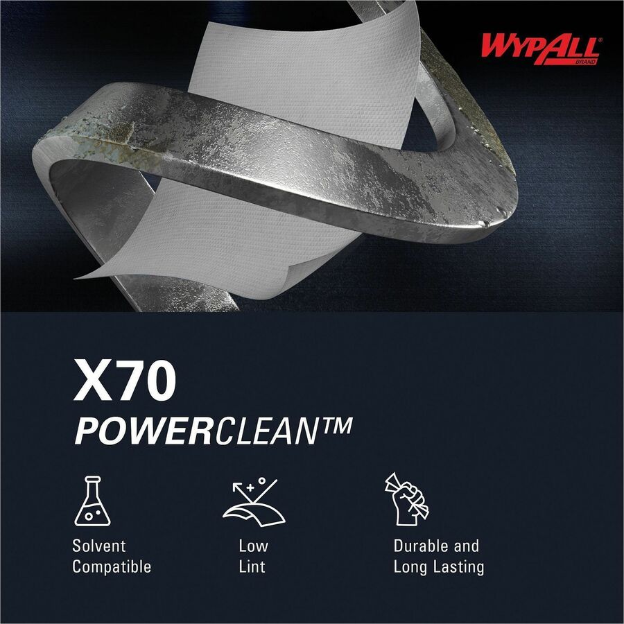 Wypall PowerClean X70 Medium Duty Cloths - Pop-Up Box - 41455