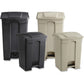 Safco Plastic Step-on Waste Receptacle - 9922BL