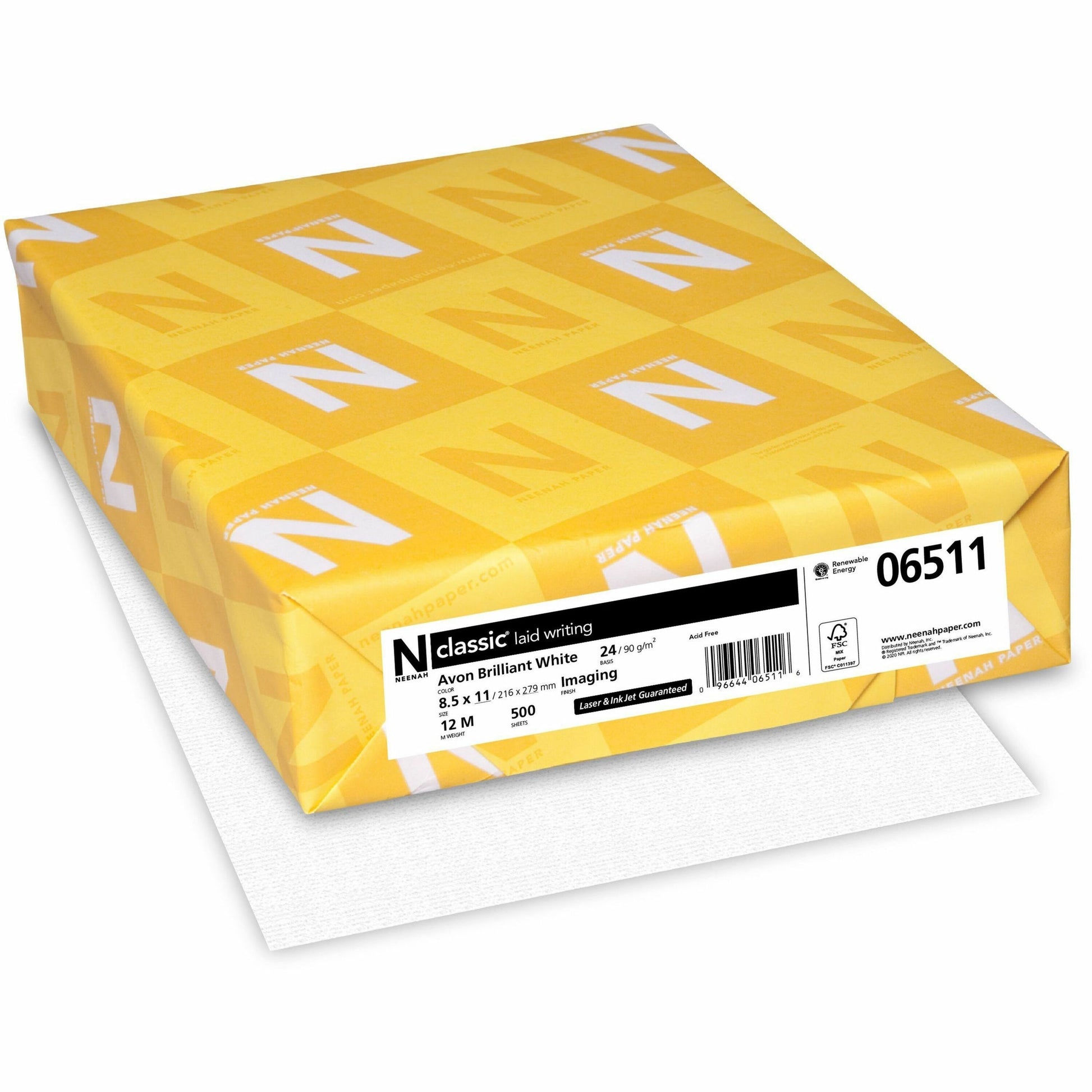 Classic Laid Writing Paper - White