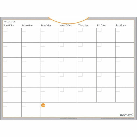 At-A-Glance Self-Adhesive Dry Erase Monthly Planner 18" x 24"
