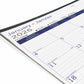 Blueline DuraGlobe Monthly Desk Pad Calendar, 22" x 17" , Bilingual - C177227B