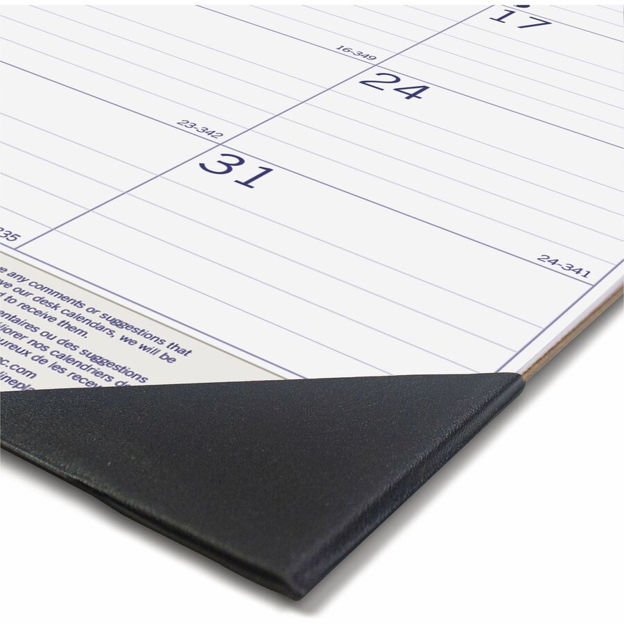 Blueline DuraGlobe Monthly Desk Pad Calendar, 22" x 17" , Bilingual - C177227B