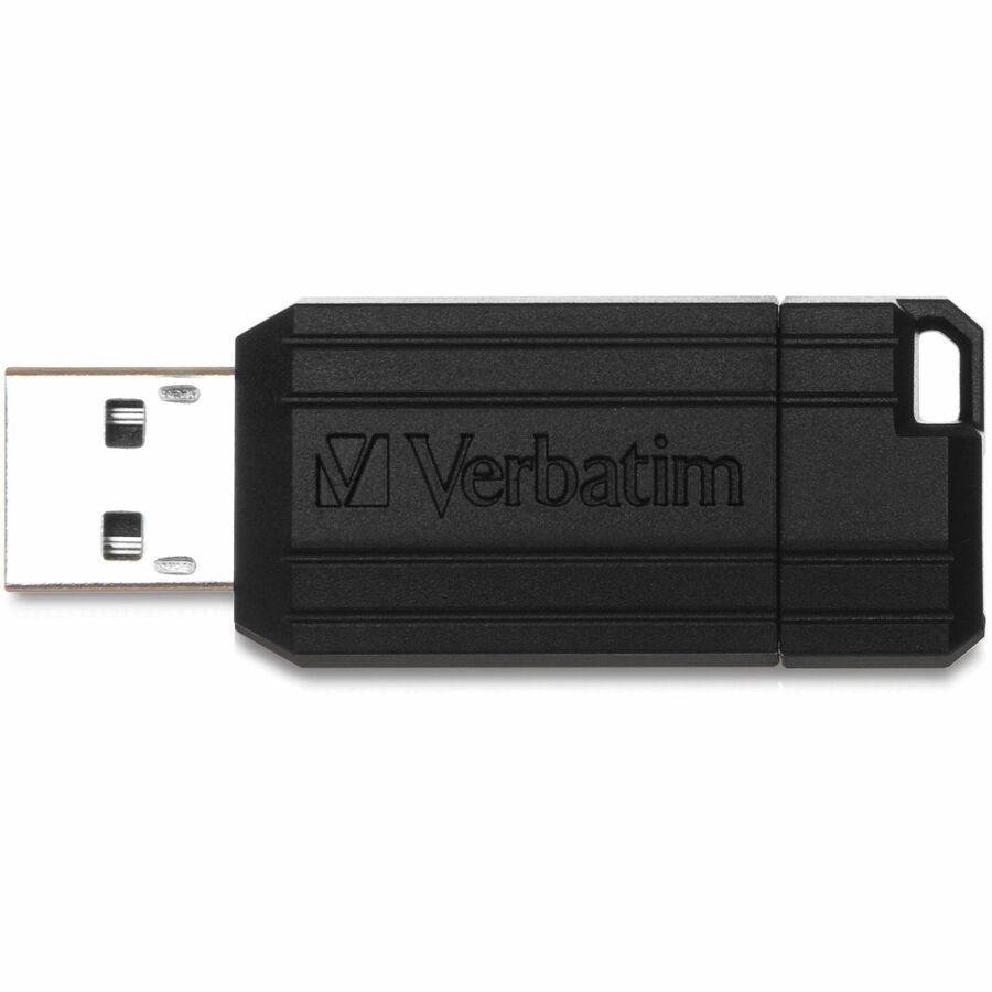 Verbatim 16GB Pinstripe USB Flash Drive - Black - 49063