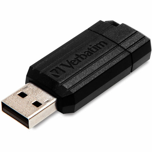 Verbatim 16GB Pinstripe USB Flash Drive - Black