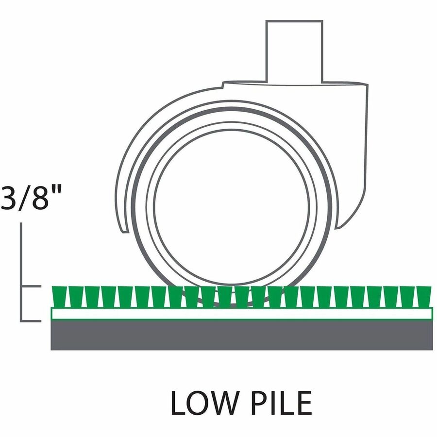 ES ROBBINS Low-Pile Carpet Chair Mat - 128073