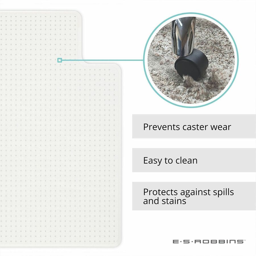 ES ROBBINS Low-Pile Carpet Chair Mat - 128073