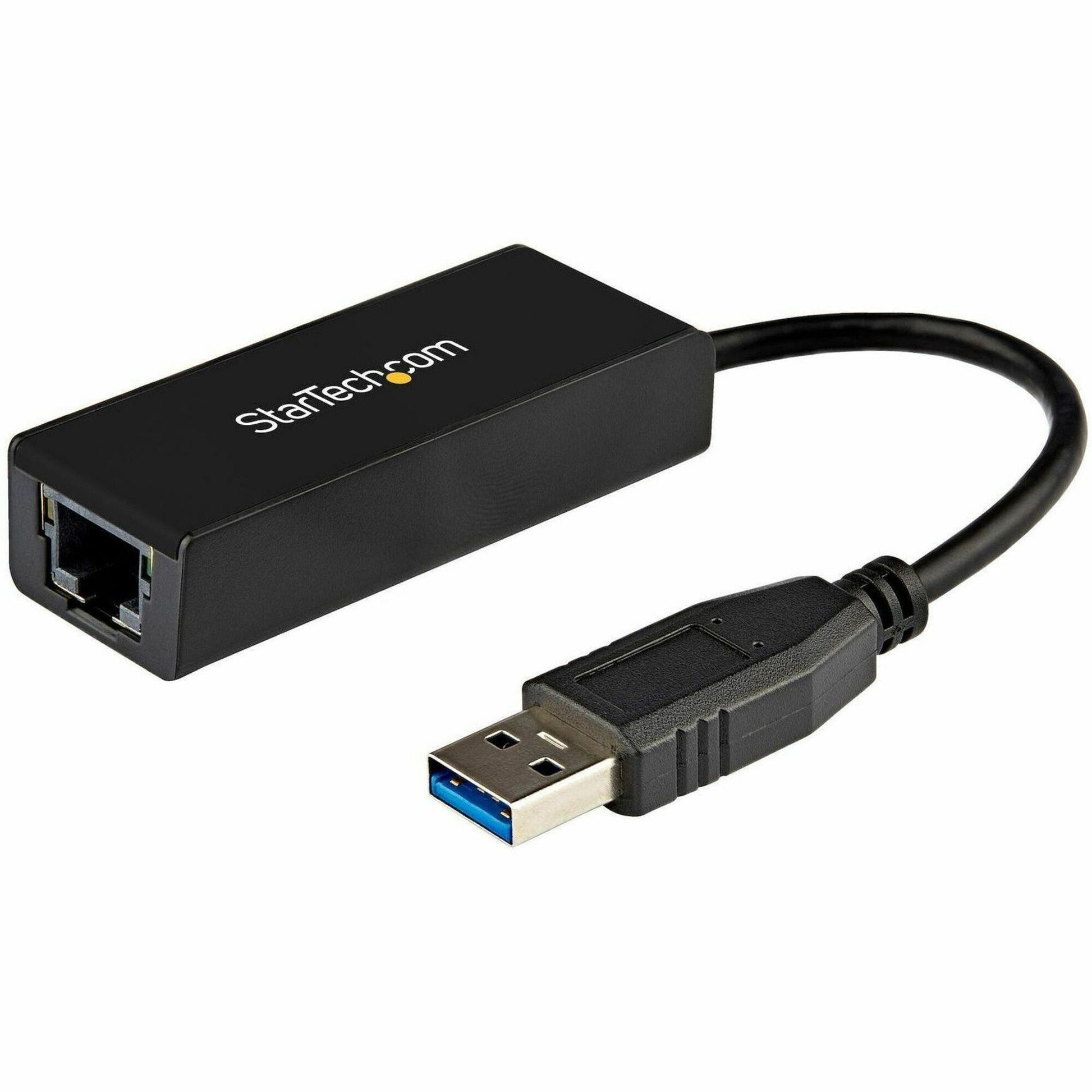 StarTech.com USB to Ethernet Adapter, USB 3.0 to 10/100/1000 Gigabit Ethernet LAN Adapter, USB to RJ45 Adapter, TAA Compliant