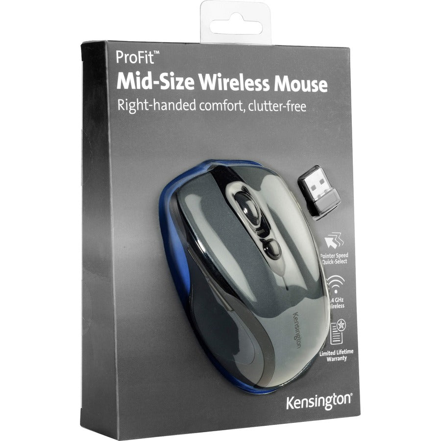 Kensington Pro Fit Mid-size Wireless Mouse - 72423
