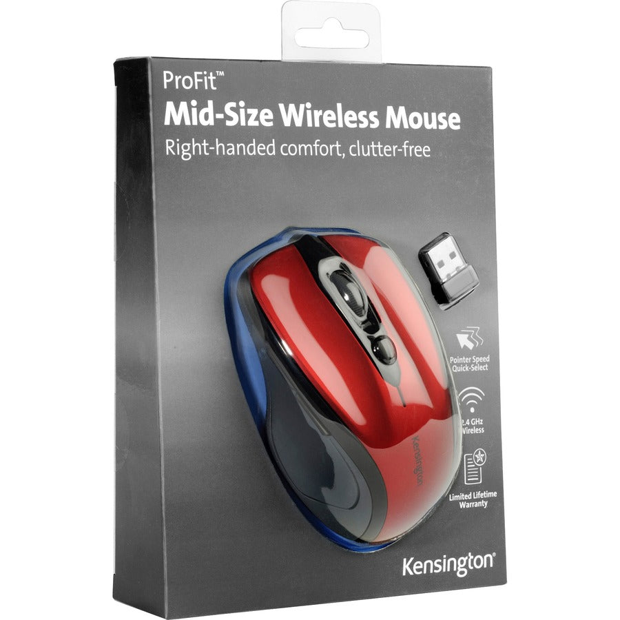 Kensington Pro Fit Mid-Size Wireless Mouse - 72422
