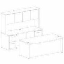 Lorell Essentials Box/Box/File Fixed File Cabinet - 69603