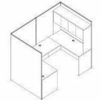 Lorell Essentials Box/Box/File Fixed File Cabinet - 69603