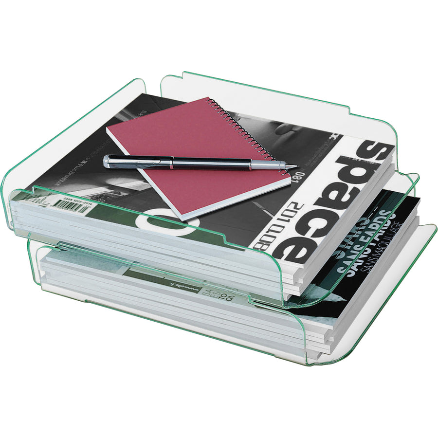 Lorell Stacking Document Trays - 80655