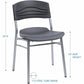 Iceberg CafeWorks Cafe Chairs - 2/CT - 64517