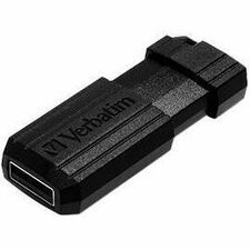 Verbatim 64GB Pinstripe USB Flash Drive - Black