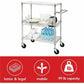 Lorell 3-Tier Rolling Cart - 84858