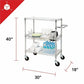 Lorell 3-Tier Rolling Cart - 84858