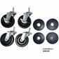Lorell Industrial Wire Shelving Caster Kit - 84861