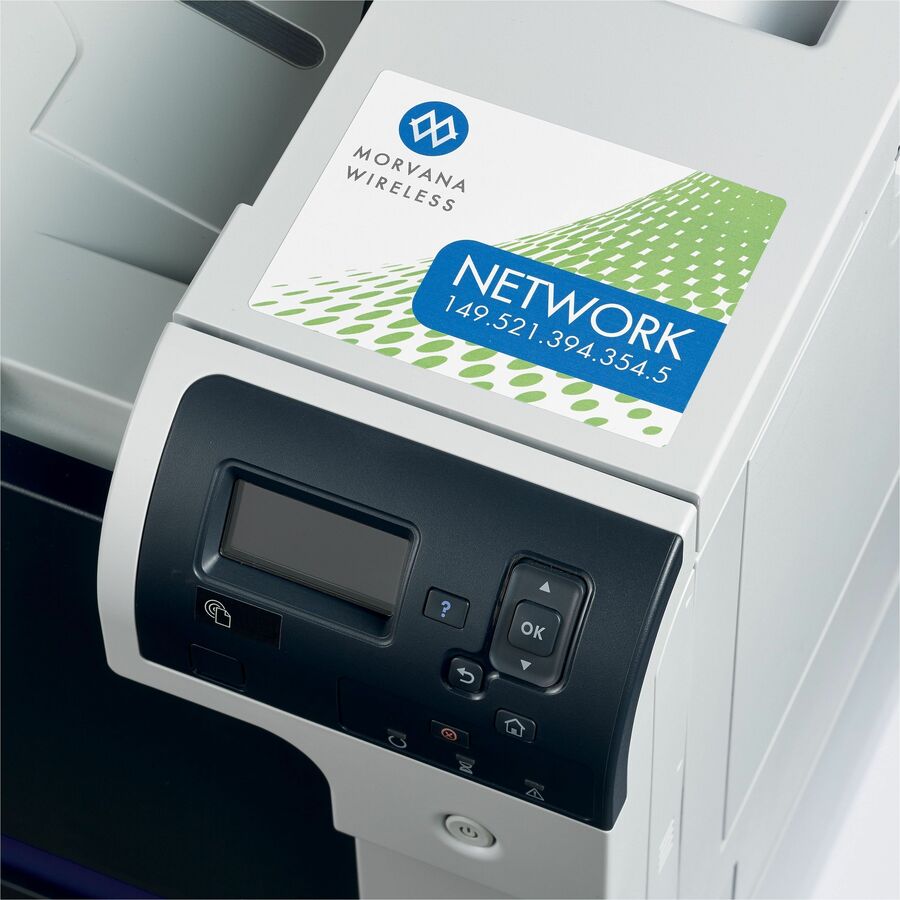 Avery&reg; Durable White Rectangle Film Labels 4-3/4" x 3-1/2" , Removable Adhesive, for Laser and Inkjet Printers - 22827