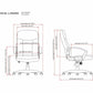 Lorell Managerial Mid-back Chair - 84869