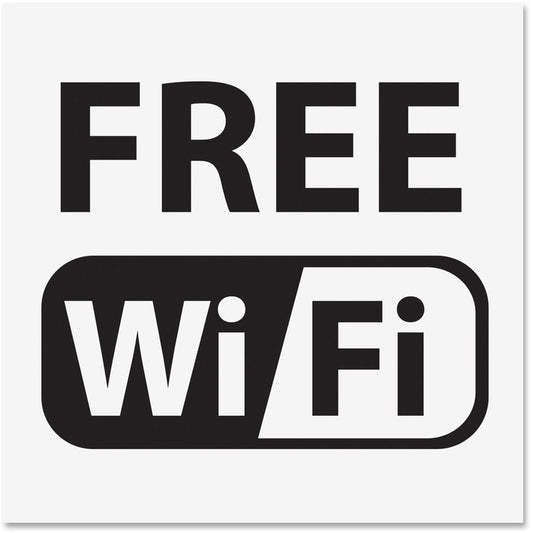 U.S. Stamp & Sign Free Wi-Fi Window Sign