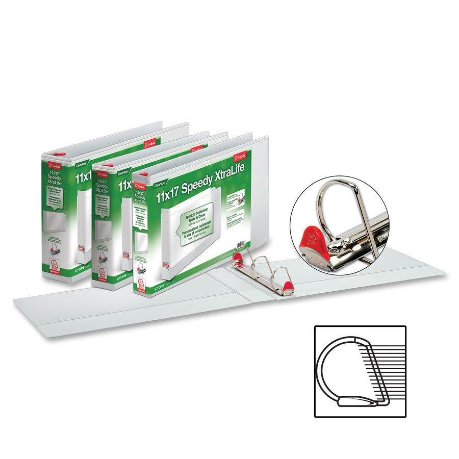 Cardinal Tabloid Size Locking Slant-D Ring Binders - 56230