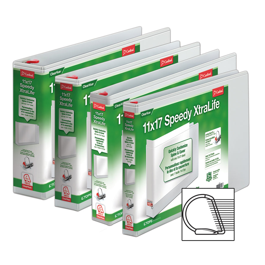 Cardinal Tabloid Size Locking Slant-D Ring Binders - 56230