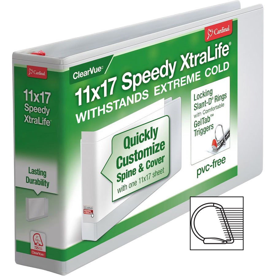 Cardinal Tabloid Size Locking Slant-D Ring Binders - 56230