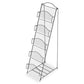 Safco Black Onyx Mesh Literature Floor Rack - 6461BL