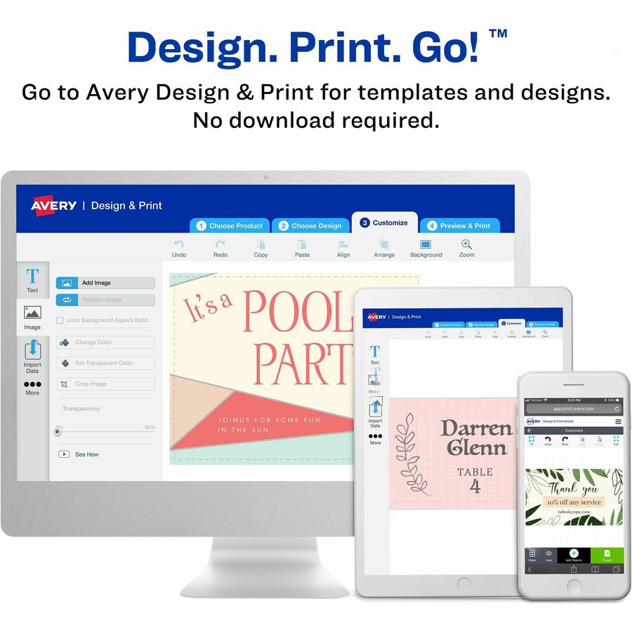 Avery&reg; Event Tickets with Tear-Away Stubsfor Laser and Inkjet Printers, 1-3/4" x 5-1/2" - 16154