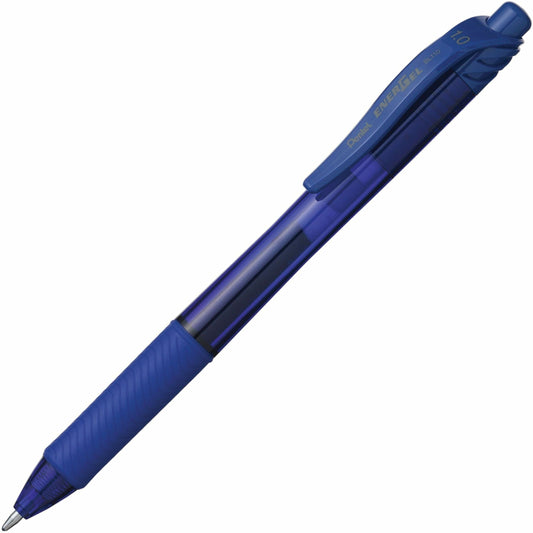 EnerGel-X Retractable Gel Roller, (1.0mm) Metal Tip, Blue Ink