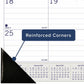 Blueline DuraGlobe Monthly Desk Pad Calendar, 22" x 17" , English - C177227