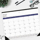 Blueline DuraGlobe Monthly Desk Pad Calendar, 22" x 17" , English - C177227