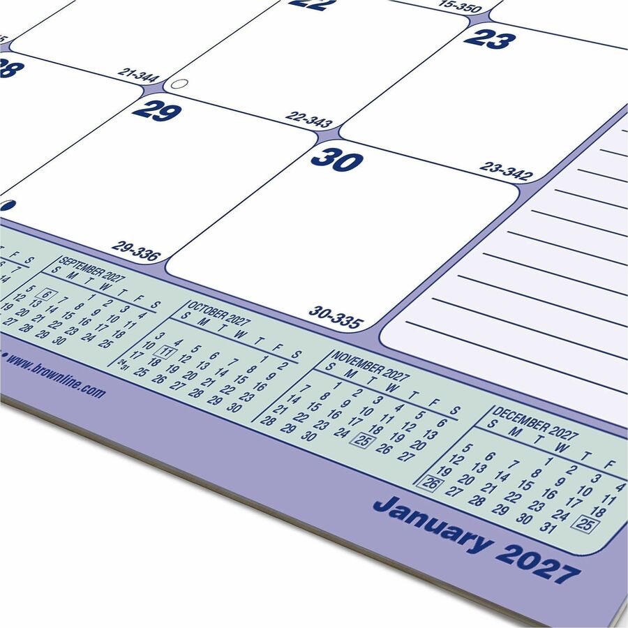 Brownline Monthly Desk Pad Calendar, 11" x 8-1/2" , English - C181721