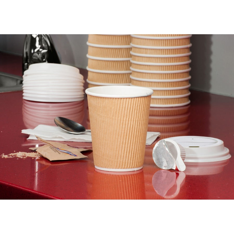 Genuine Joe Ripple Hot Cup Protective Lids - GJO11259