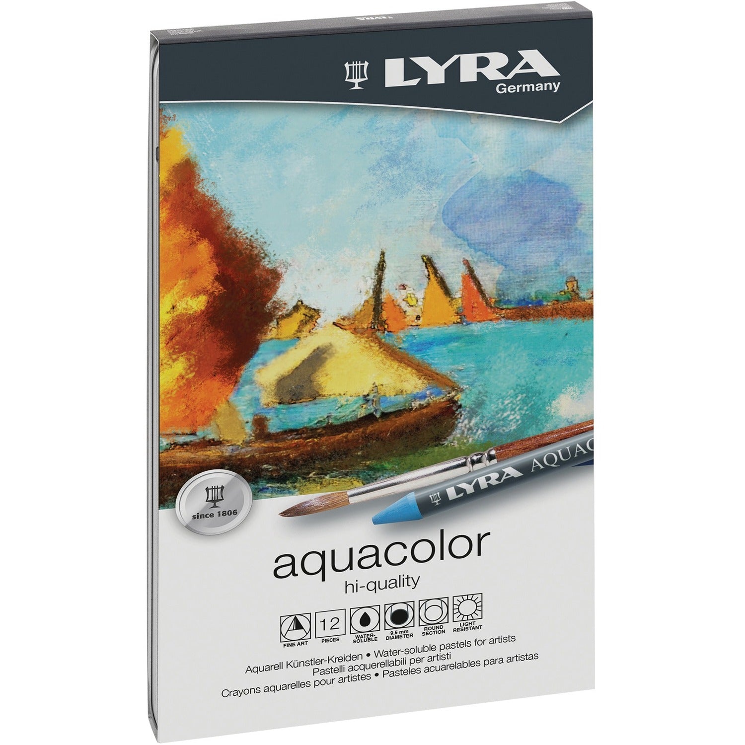 Lyra Aquacolor Water Soluable Crayons