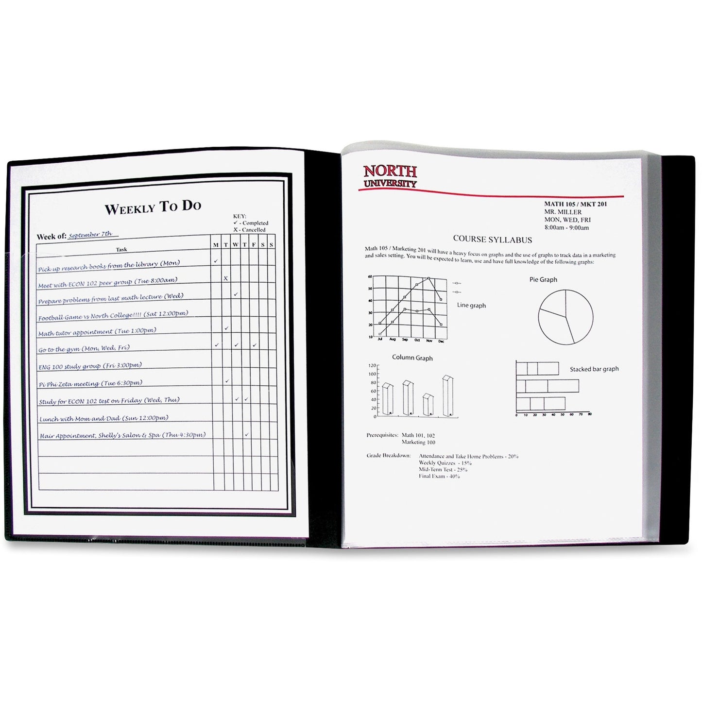 C-Line Bound Sheet Protector Presentation Books